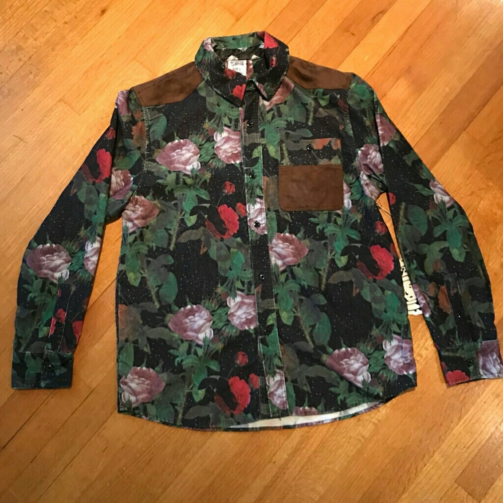 L Men's button up